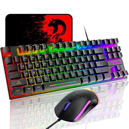 Amazon.co.jp: 有線ゲーミングキーボード マウス セット